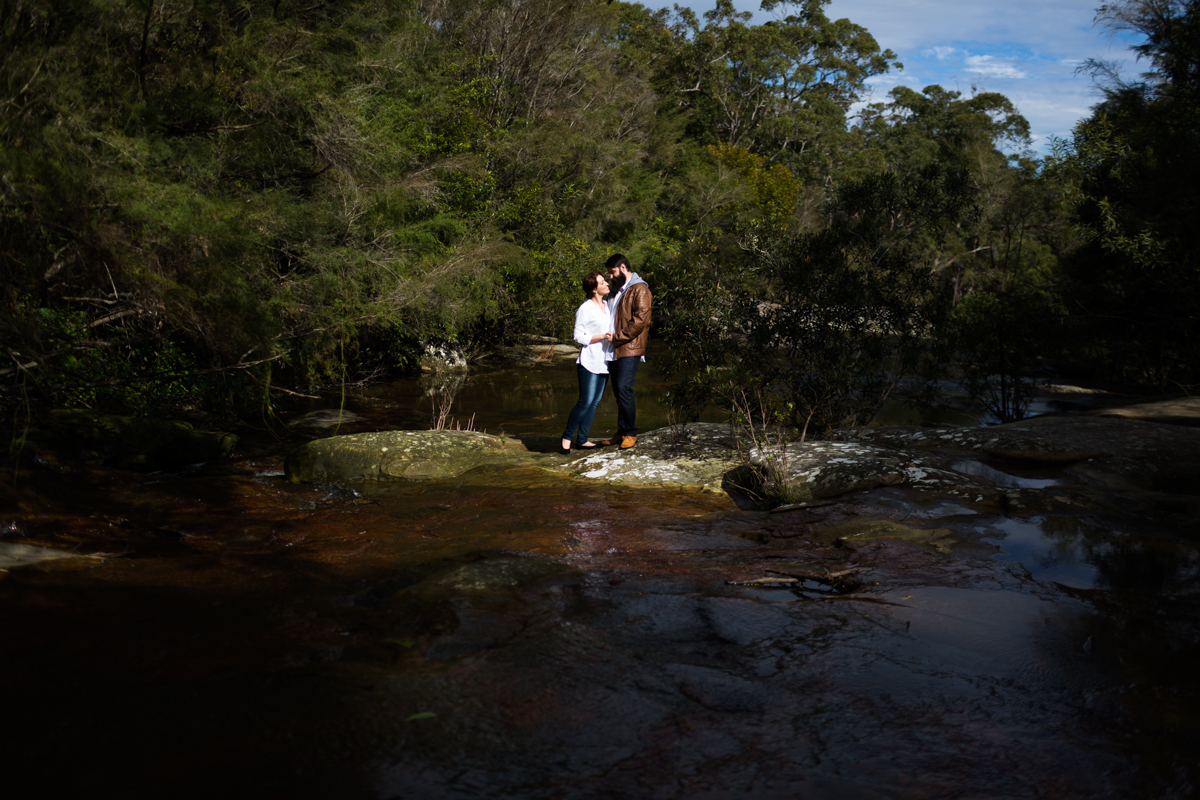 005_central coast wedding photographer captures gorgeous light at somersby falls with lovely couple