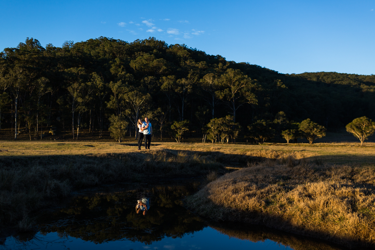 014_epic landscape and cute couple captured by hunter valley wedding photographer in wollombi