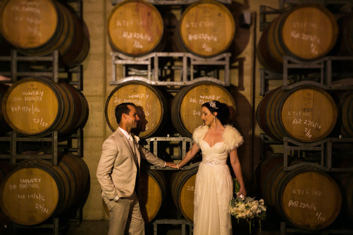 11_margan wines barrel room is perfect for awesome wedding photography