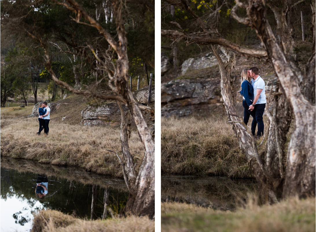 16 Hunter Valley wedding photographer captures love of newly engaged couple in Wollombi