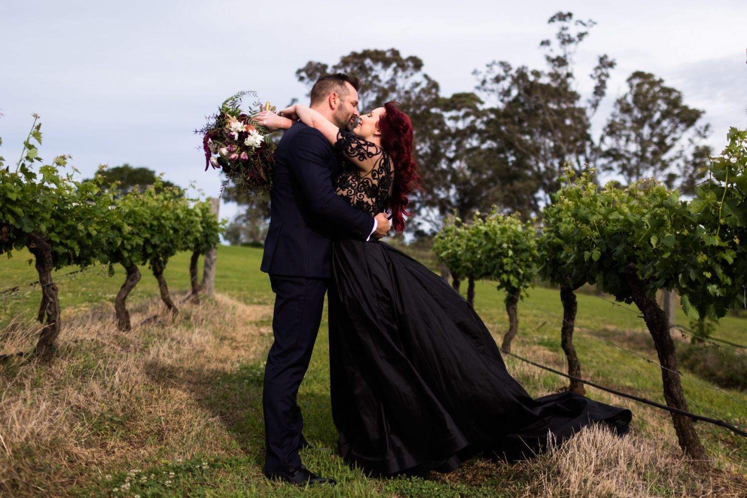 9_beautiful-bride-in-black-at-wandin-valley-by-hunter-valley-wedding-photographer-2